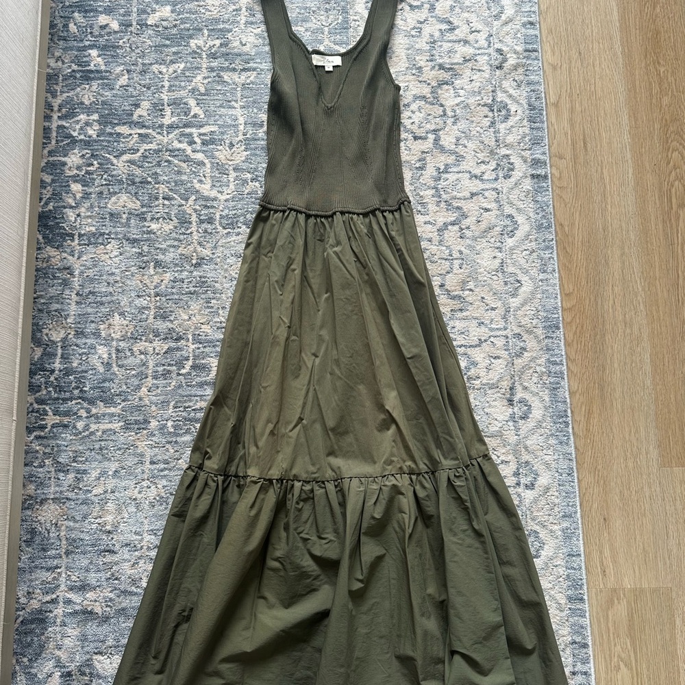 Elan Deep Olive Maxi Dress